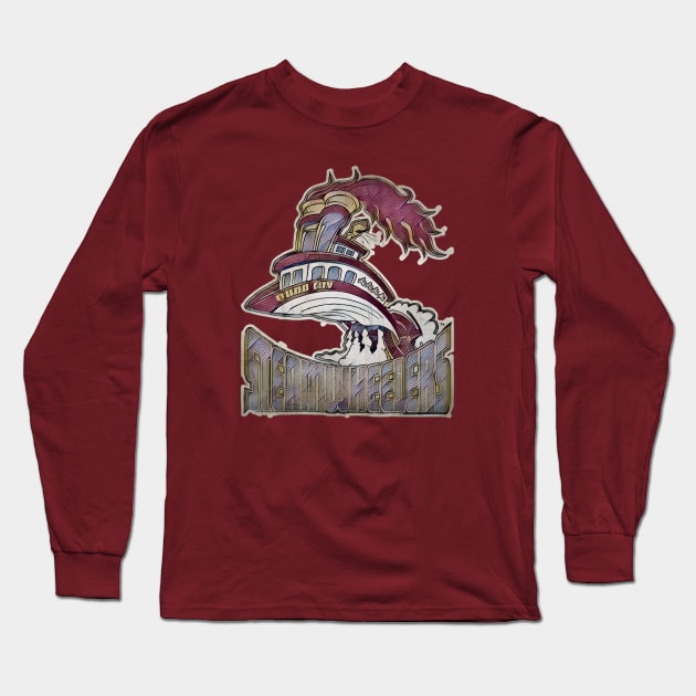 Quad City Steamwheelers Football Long Sleeve T-Shirt by Kitta’s Shop